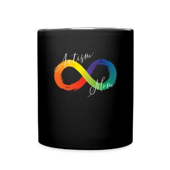Autismus Mom Infinity Symbol Spectrum Autismus - Tasse einfarbig - Schwarz - Vorne