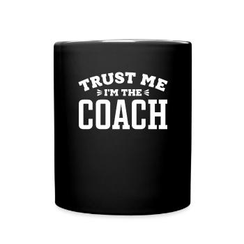Coach Handball Football Badminton Tennis - Full Colour Mug - black - Front