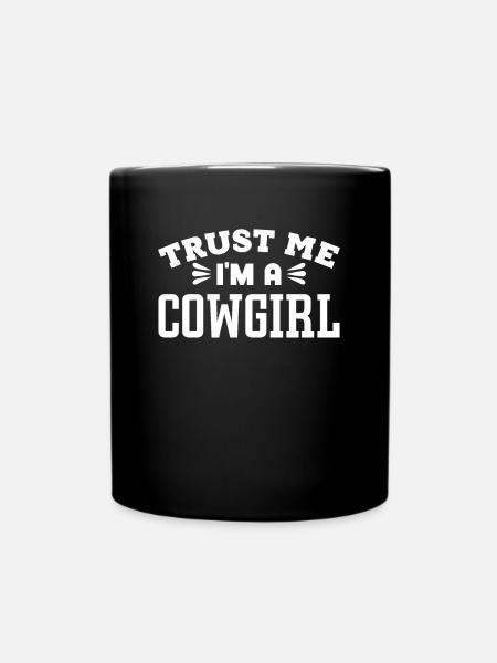 Cowboy - Tasse einfarbig - Schwarz