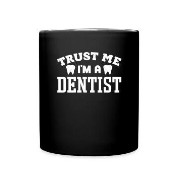 Dental assistant Dentist Tooth - Full Colour Mug - black - Front
