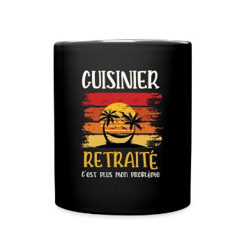 cuisinier retraité - Mug uni - noir - Devant
