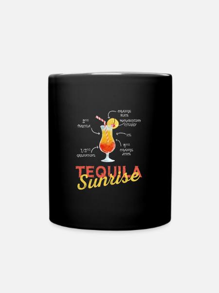 Tequila Sunrise - Tasse einfarbig - Schwarz