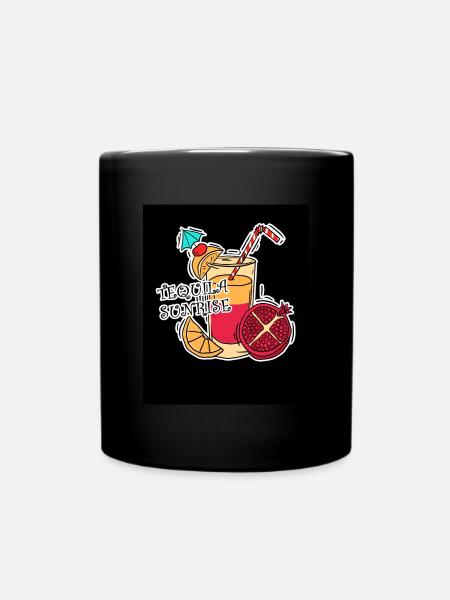 Tequila Sunrise - Tasse einfarbig - Schwarz
