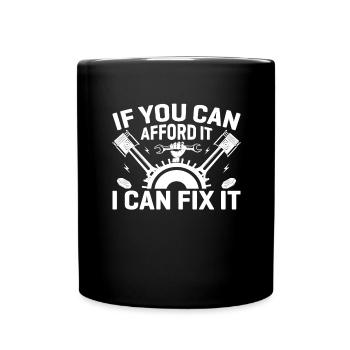 Mechanic Technician Craftsman Garage Car Hobbyist - Full Colour Mug - black - Front
