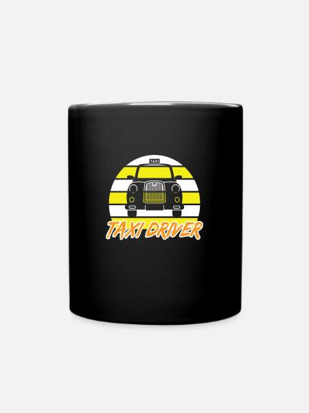 Chauffeur de taxi Taxi Taxifahrer - Mug uni - noir