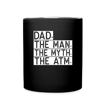 Welt bester Papa Vater Paare Paar Eltern Dad daddy - Tasse einfarbig - Schwarz - Vorne