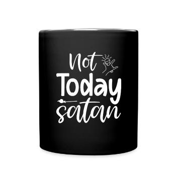 Sarkastischer Spruch - Tasse einfarbig - Schwarz - Vorne