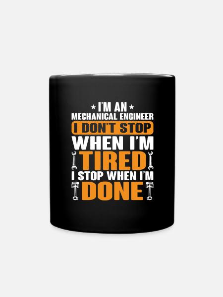 Mechanical Engineer Mechanical Engineer Profession - Full Colour Mug - black