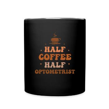 Augenoptiker Optometrist Optiker Augenarzt Kaffee - Tasse einfarbig - Schwarz - Vorne