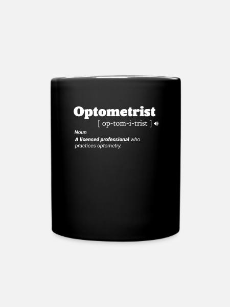 Augenoptiker Optometrist Optiker Augenarzt Kaffee - Tasse einfarbig - Schwarz