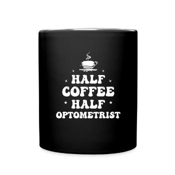 Augenoptiker Optometrist Optiker Augenarzt Kaffee - Tasse einfarbig - Schwarz - Vorne
