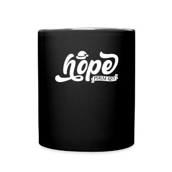 Psaume 42: 5 Espérance 425 42 5 Verset biblique Prière - Mug uni - noir - Devant