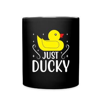 Duck family Rubber ducks Bathing duck Duck - Full Colour Mug - black - Front