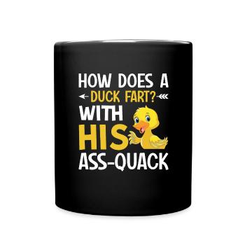Duck family Rubber ducks Bathing duck Duck - Full Colour Mug - black - Front