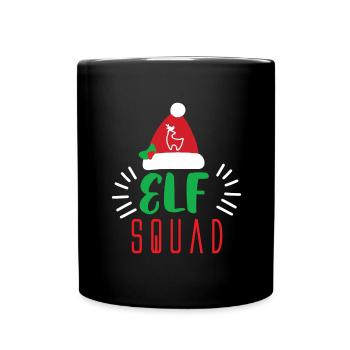 Eleven Little Christmas Elves Fairy Tales Child Gift - Full Colour Mug - black - Front