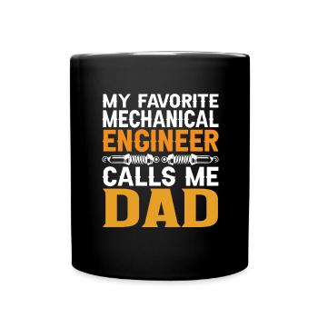Engineer Brain Mechanical Engineering Electrical Engineering Son - Full Colour Mug - black - Front