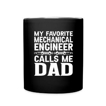 Ingenieur Gehirn Maschinenbau Elektrotechnik Sohn - Tasse einfarbig - Schwarz - Vorne