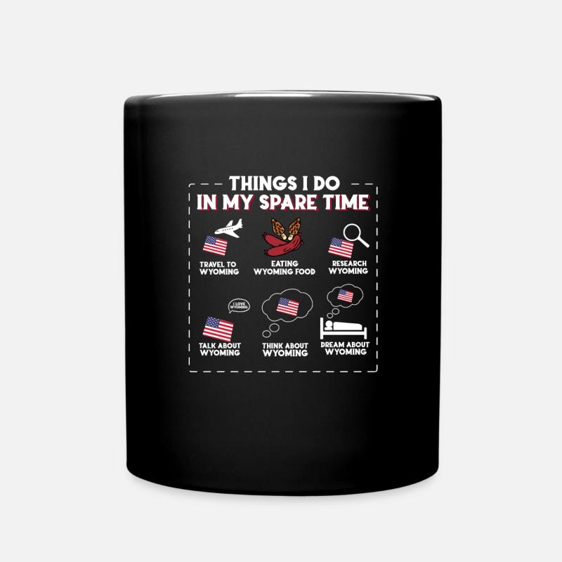 Wyoming - Tasse einfarbig - Schwarz