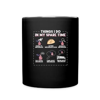 Michigan - Tasse einfarbig - Schwarz - Vorne