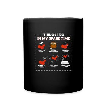 China - Full Colour Mug - black - Front