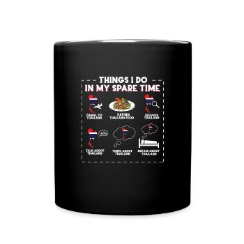 Thaïlande - Mug uni - noir - Devant