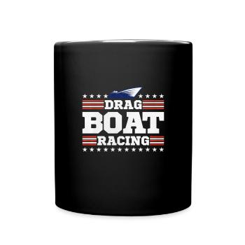 Drachenbootrennen Drachenboot - Tasse einfarbig - Schwarz - Vorne