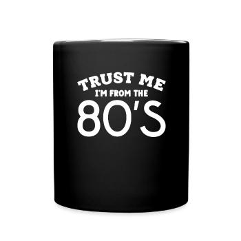 Né dans les années 80 cadeau d’anniversaire 1980s - Mug uni - noir - Devant