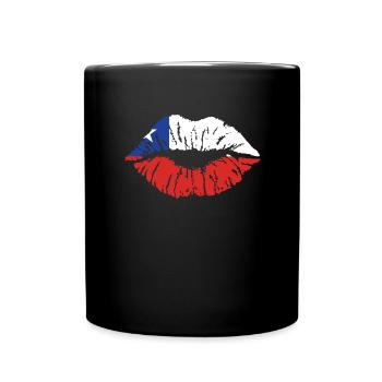Chili Drapeau Amérique du Sud Drapeau chilien Vintage - Mug uni - noir - Devant