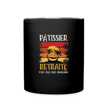 pâtissier retraité - Mug uni - noir - Devant