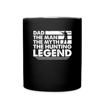 Hunter Papa Son Père Chasse Chasse - Mug uni - noir - Devant