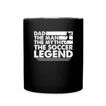Father Football Dad Football Player - Full Colour Mug - black - Front