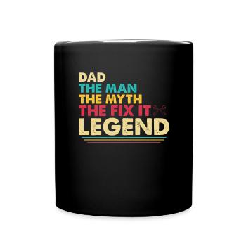 Father Tinkerer Do-it-yourselfer - Full Colour Mug - black - Front