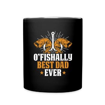 Father Fishing Father's Day Angler Fishing Daddy Fish - Full Colour Mug - black - Front