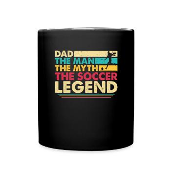 Father Football Dad Football Player - Full Colour Mug - black - Front