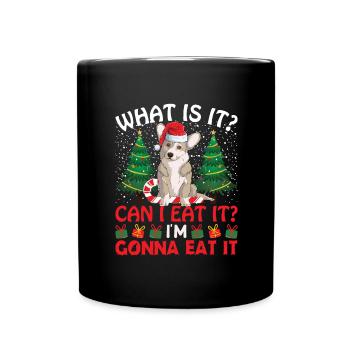 Christmas Dog Christmas Dog Owner Dog Animal - Full Colour Mug - black - Front