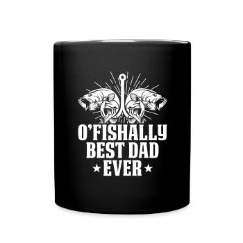 Père Pêche Fête des pères Pêcheur Pêche Papa Poisson - Mug uni - noir - Devant