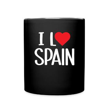 I love Spain - Full Colour Mug - black - Front