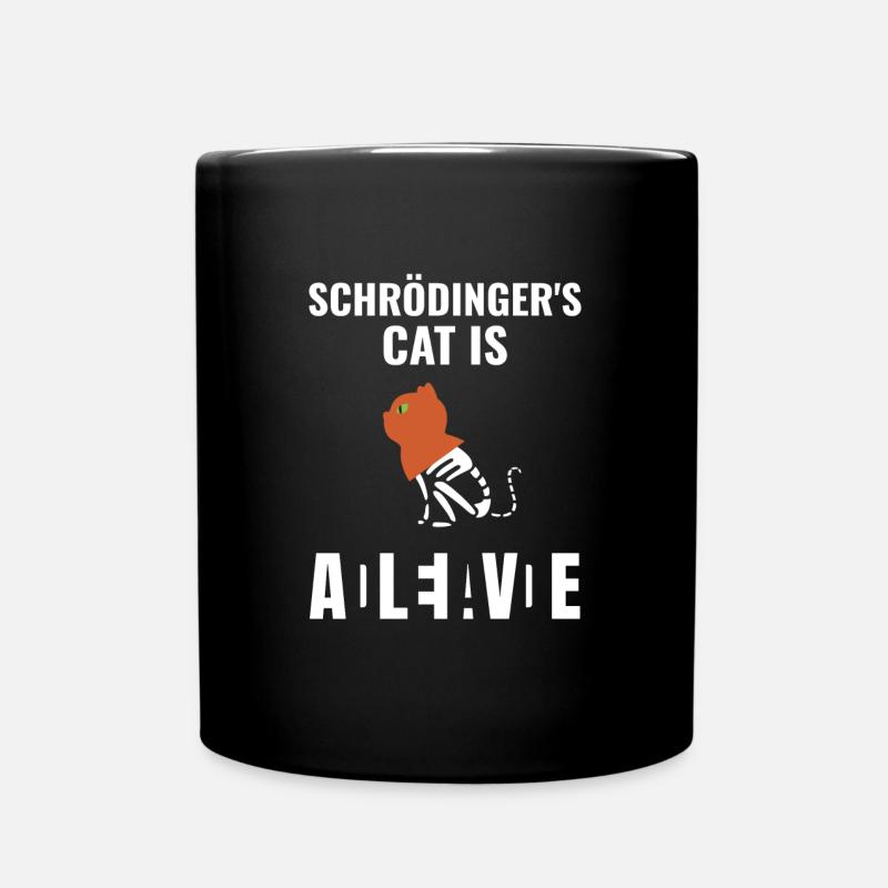 Schrödingers Cat Is Schrödingers Katze - Tasse einfarbig - Schwarz
