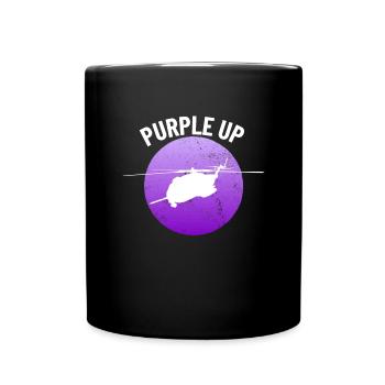 Lila up ch53 Super Stallion Milit�r Kinder CH-53 - Tasse einfarbig - Schwarz - Vorne