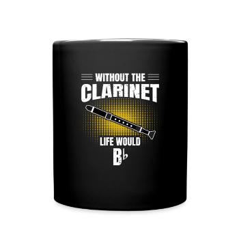 Clarinet - Full Colour Mug - black - Front