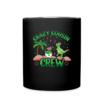 Cousin Dinosaurs Relatives Friends Cousins - Full Colour Mug - black - Front