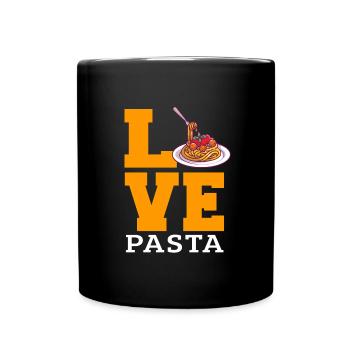 Pâtes d’amour - Mug uni - noir - Devant