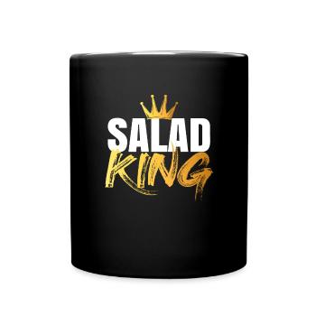 Salade King - Mug uni - noir - Devant