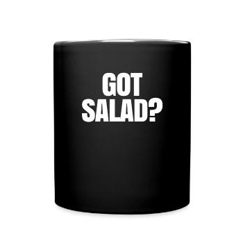 Salade - Mug uni - noir - Devant