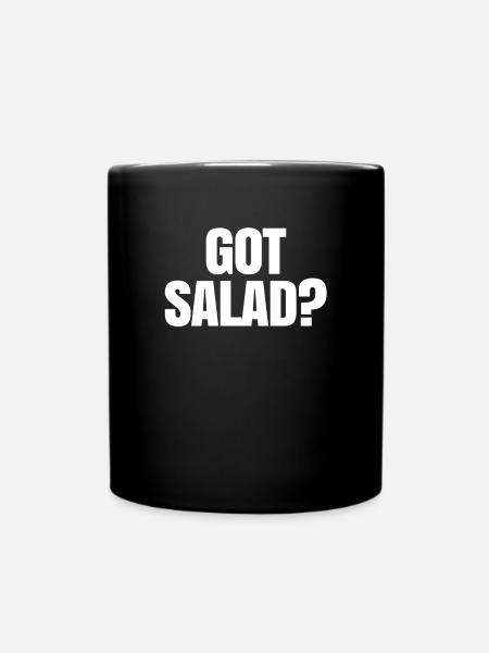 Salat - Tasse einfarbig - Schwarz