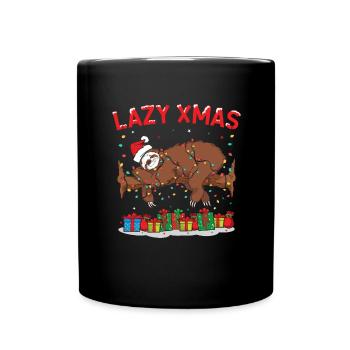 Sloth Christmas - Full Colour Mug - black - Front