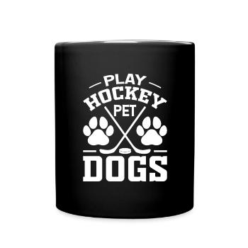 Club de hockey sur glace Sport d’équipe Cadeau Chiens - Mug uni - noir - Devant