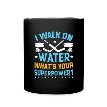 Eishockey Verein Team Sport Geschenk - Tasse einfarbig - Schwarz - Vorne
