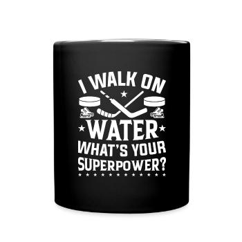 Eishockey Verein Team Sport Geschenk - Tasse einfarbig - Schwarz - Vorne