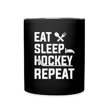 Cadeau sportif d’équipe du club de hockey sur glace - Mug uni - noir - Devant